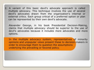 Techniques in group decision making PA report | PPTX