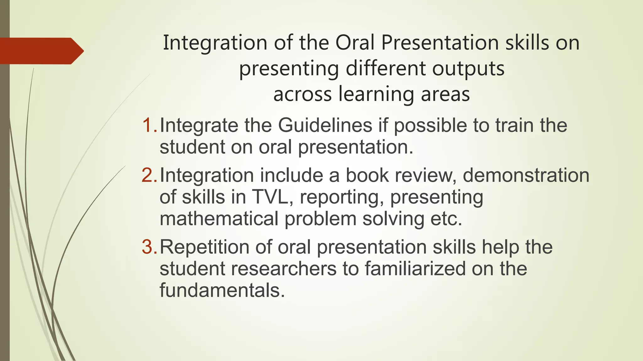 Techniques in oral presentation & conducting a research presentations ...