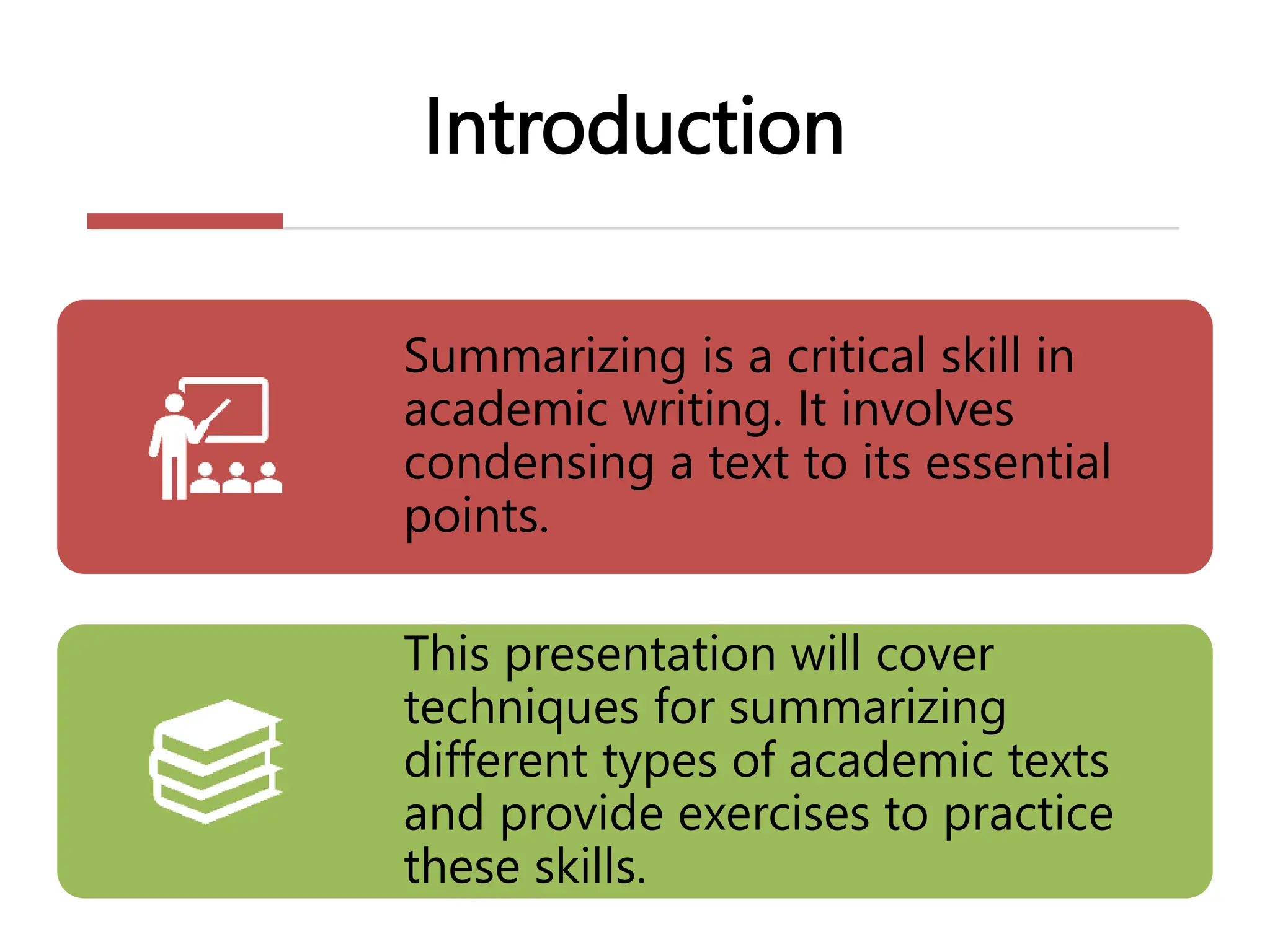 Techniques in summarizing academic texts presentation pptx