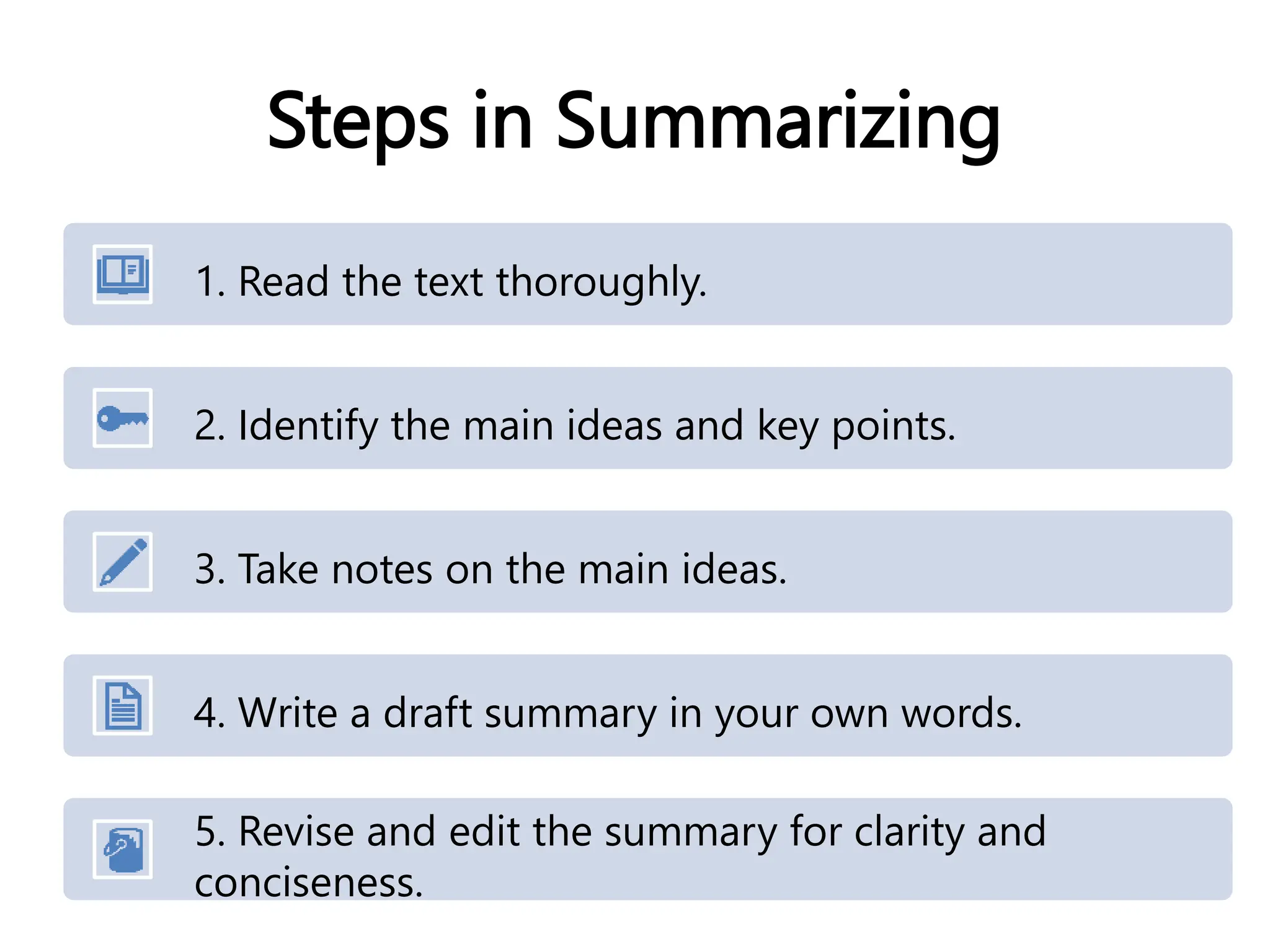 Techniques in summarizing academic texts presentation pptx