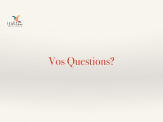 Vos Questions?
 