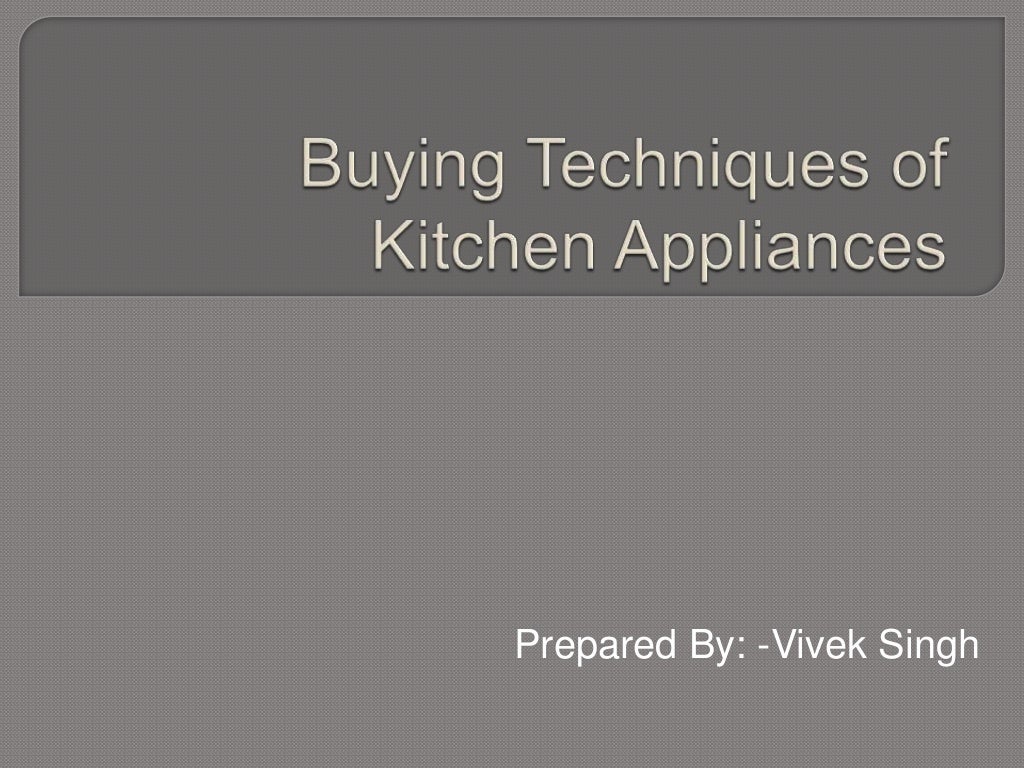 Kitchen Appliances India
