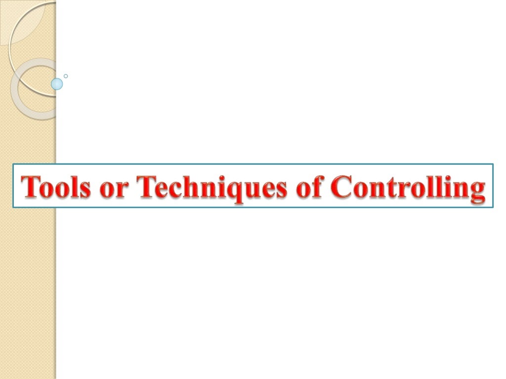 Techniques of controlling