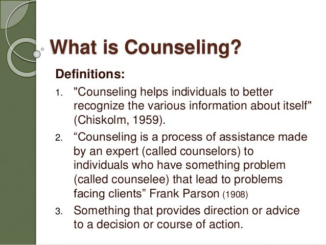 Techniques of Couseling