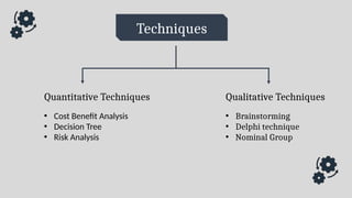 Techniques of Decision Making | PDF