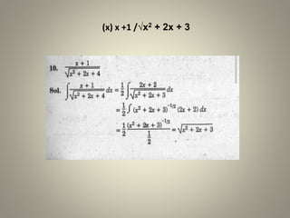 (x) x +1 /√x2 + 2x + 3
 