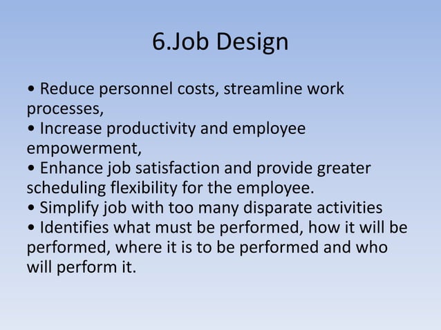 Techniques Of Job Analysis