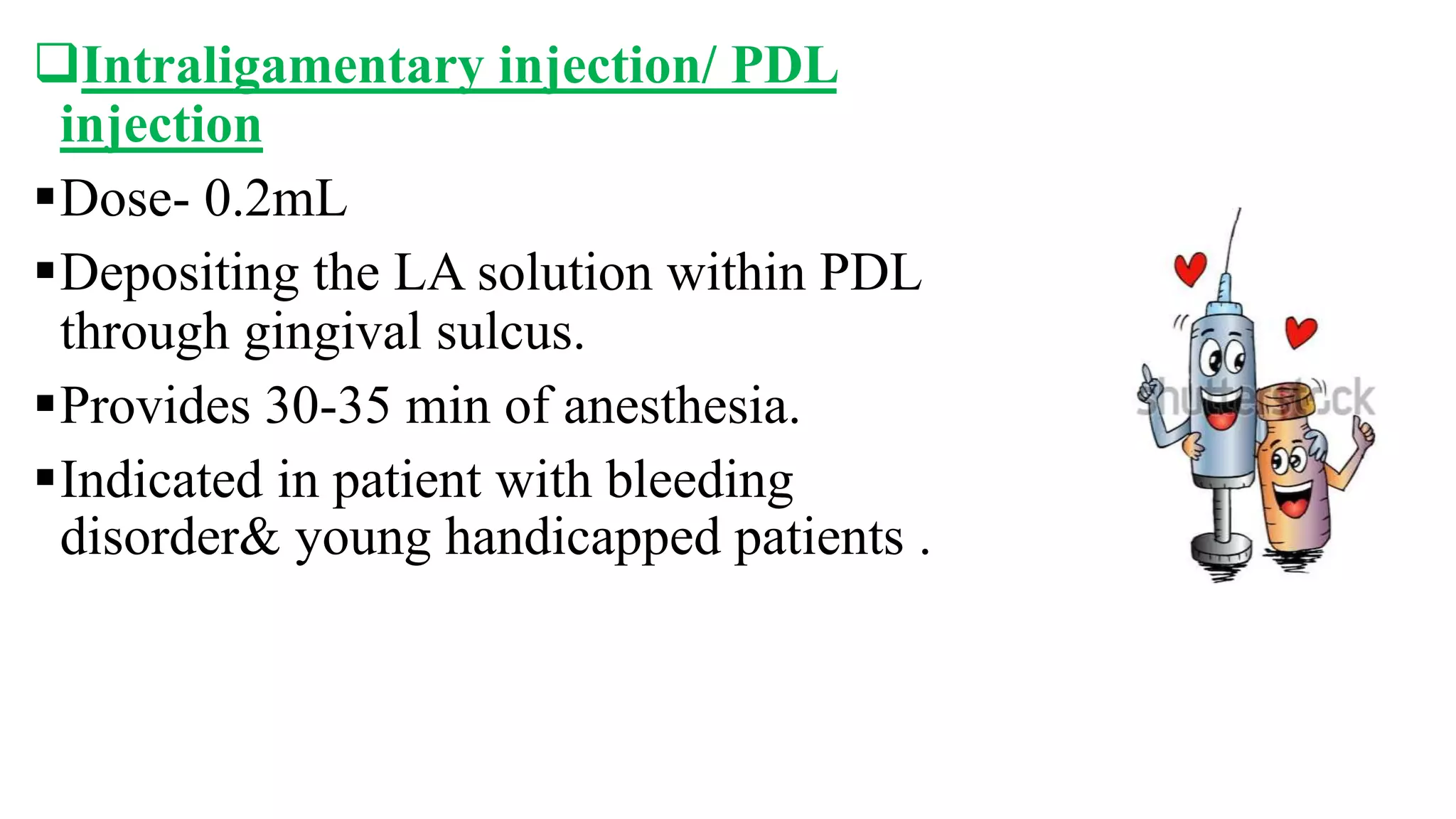 Techniques of local anaesthesia | PPTX