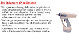 Techniques of local anaesthesia | PPTX