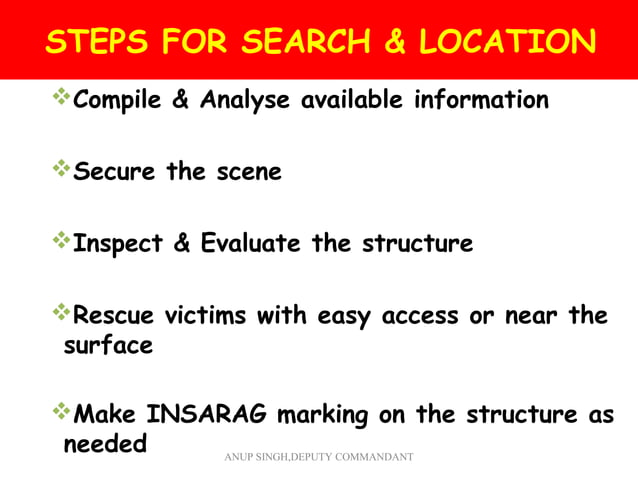 Techniques of search and rescue (2) | PPT