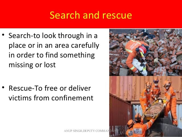 Techniques of search and rescue (2)