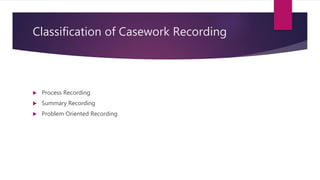 Techniques of social case work