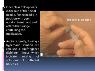Techniques of the spinal anaesthesia.pptx