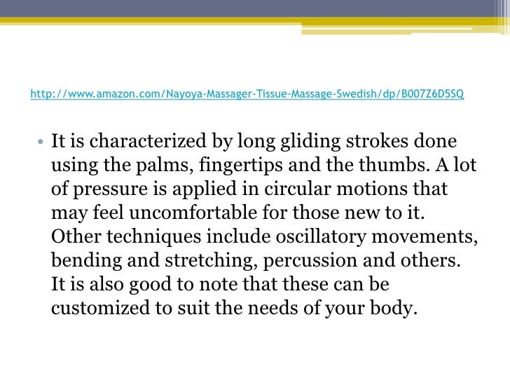 Swedish massage essay image