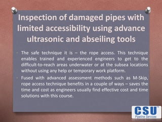 Mskip Inspection TECHNIQUES OF UNDERWATER STRUCTURE INSPECTION AND WHO TO CONTACT FOR ...