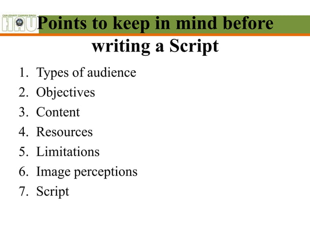 Techniques of writing of script for radio and tv | PPT
