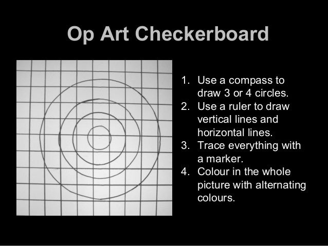 Drawing Perpendicular Lines With A Compass : Techniques op art