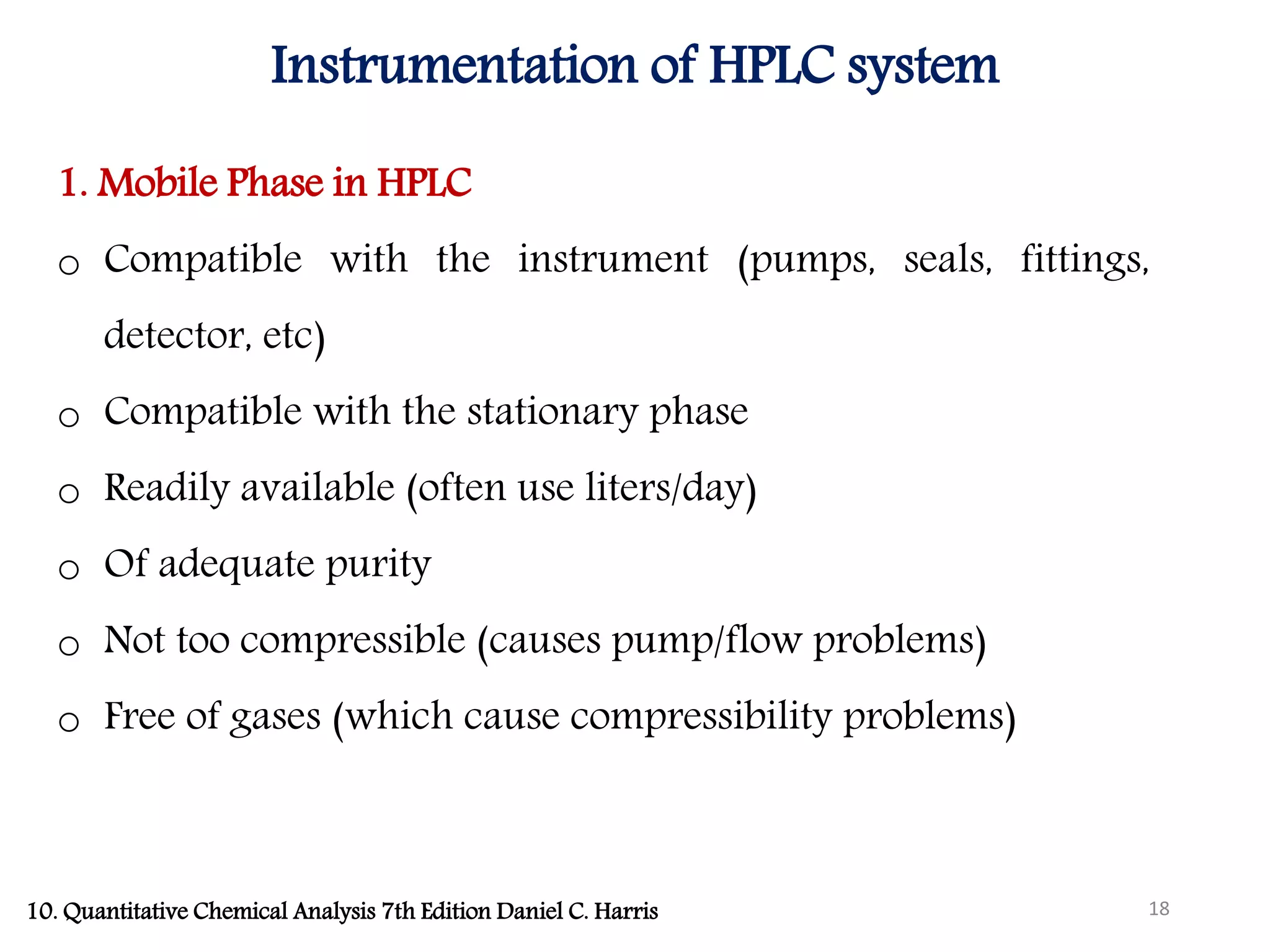 TECHNIQUES & PROTOCOLS FOR INSTRUMENTATION ANALYSIS (HPLC ...