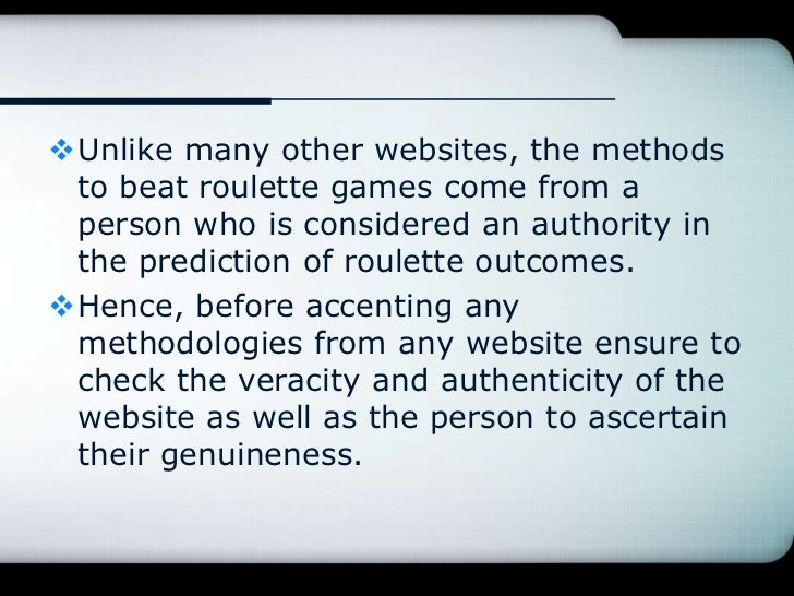 Roulette Roulette