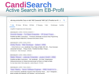 Active Search im EB-Profil
 