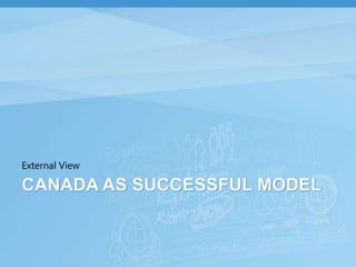 Myth 1: Governments don’t want to engage citizensMyth 2: Young people don’t want to be engagedThe sentiment behind Web/Gov 2.0: I need to be engaged faster and this is where I amWeb 2.0 is not about you being out of touch and someone else being hip. Social is about reaching out, collaboration and connecting those who want to know with those who do knowSome governments have adopted proactive mentoringCanadians rank #1 worldwide for social network use; Internet is the 3rd most used medium; >75% connectedA Common Ground