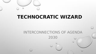 TECHNOCRATIC WIZARD
INTERCONNECTIONS OF AGENDA
2030
 