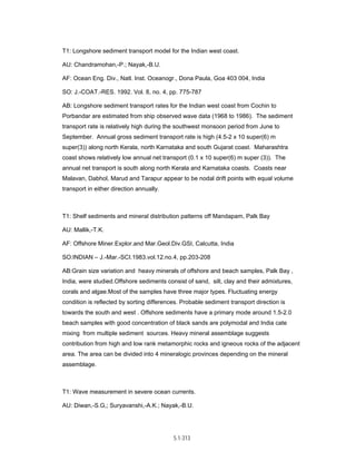 Techno-economic feasibility report (SSCP) Aug. 2004