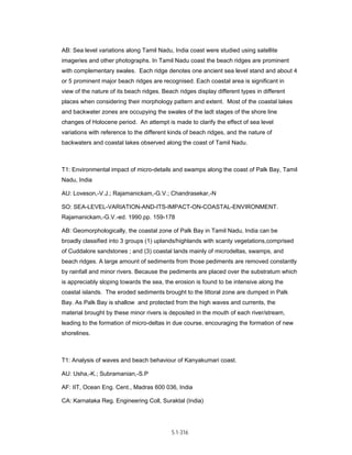 Techno-economic feasibility report (SSCP) Aug. 2004