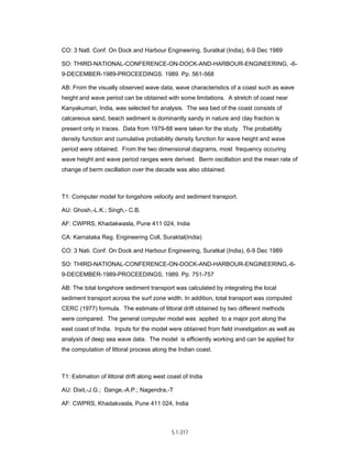 Techno-economic feasibility report (SSCP) Aug. 2004