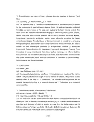 Techno-economic feasibility report (SSCP) Aug. 2004