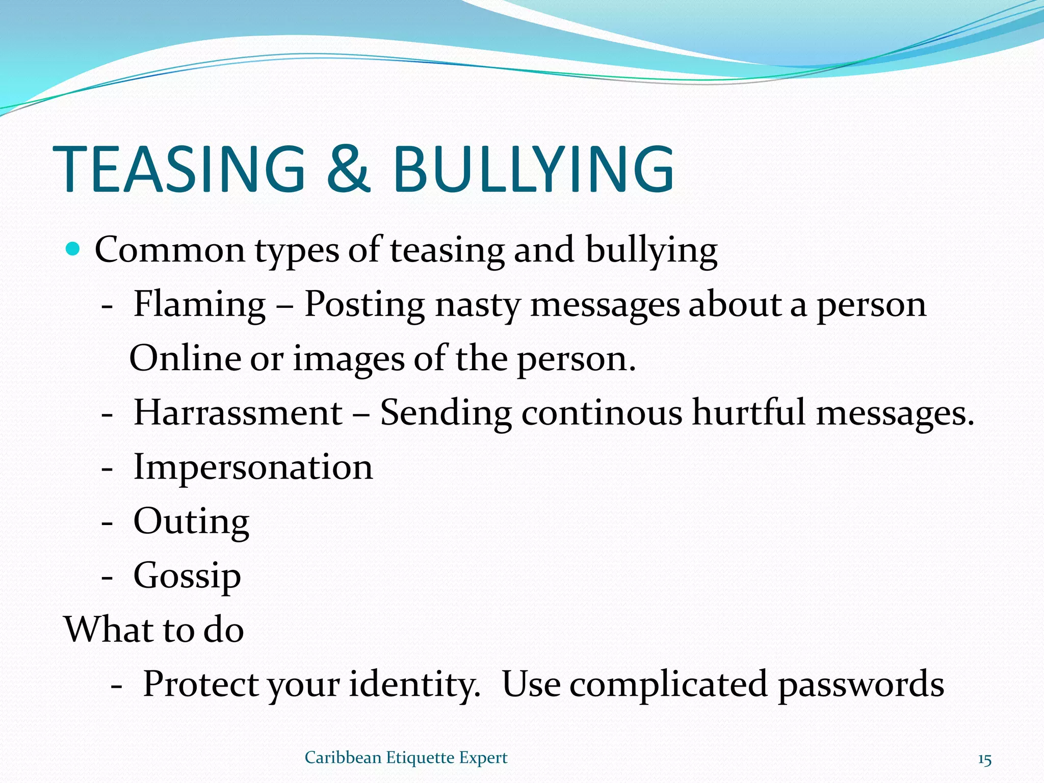 THE DARK SIDE OF SOCIAL NETWORKING SITESProtecting yourself from Facebook Predators:While nothing is fail safe here are some tips thatwill keep you safer:Make your profile private