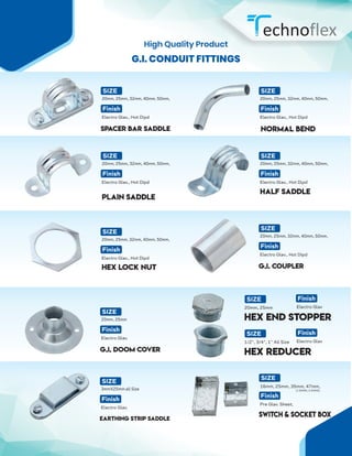 Technoflex manufacture of conduit pipe and fittings in India | PDF