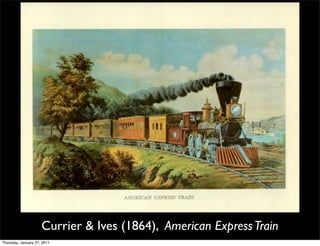 Currier & Ives (1864), American Express Train
Thursday, January 27, 2011
 