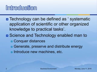 Technological environment | PPTX