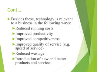 Technological environment | PPTX