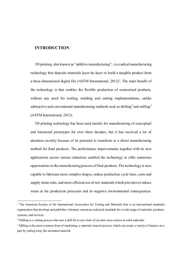Master thesis on innovation