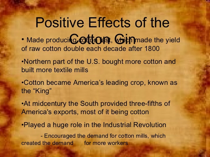 Technological innovation cotton gin by amy gregory