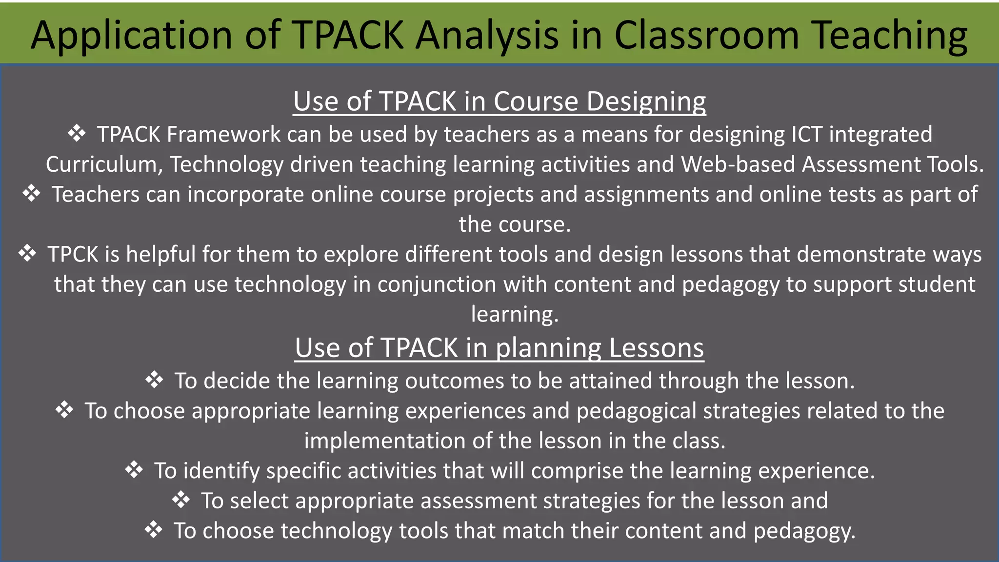 Technological pedagogical and content knowledge | PPTX