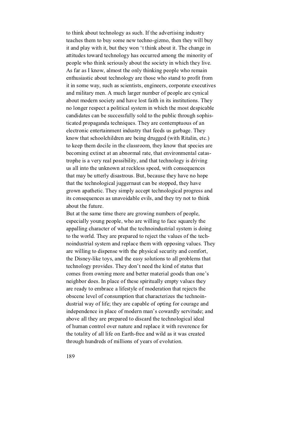 The Road To Revolution Ted Kaczynski The Road to Revolution by Theodore "The Unabomber" Kaczynski