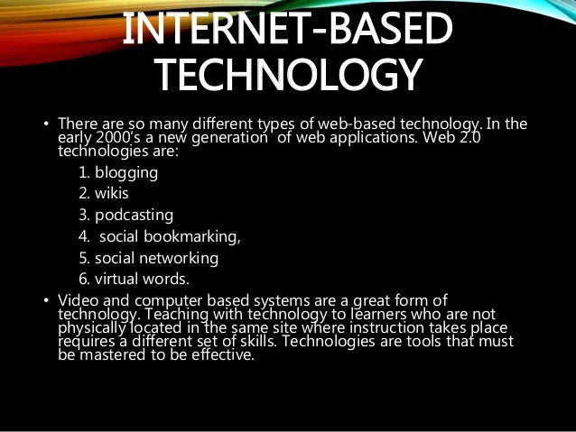 Technologies for Distance Education