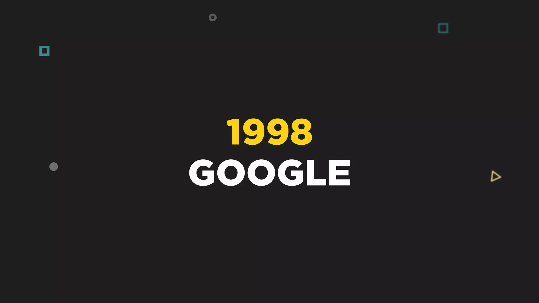 1998
GOOGLE
 