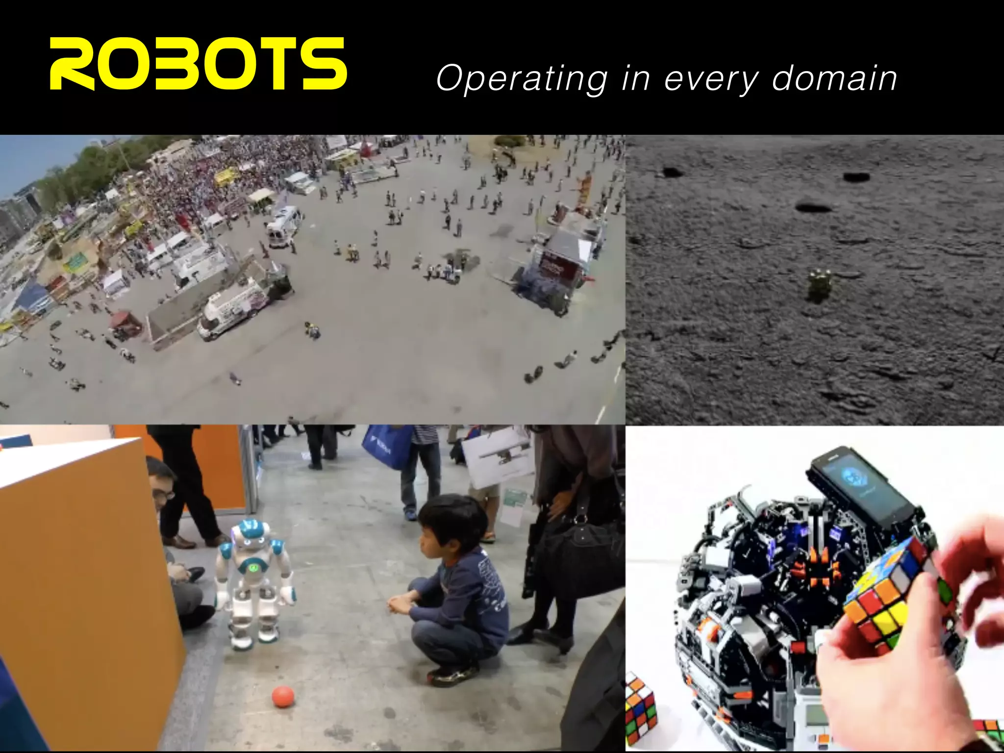 ROBOTS Operating in every domain
 