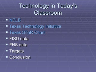 Technology in Today’s Classroom ,[object Object],[object Object],[object Object],[object Object],[object Object],[object Object],[object Object]