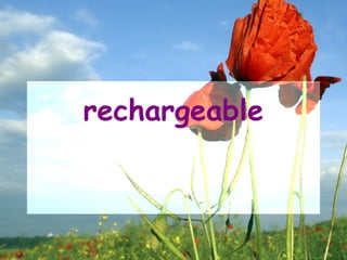 rechargeable
 
