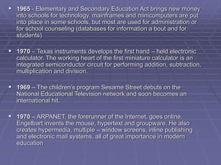 Technology - A History of Computer Technology in Teaching.ppt
