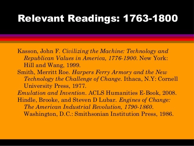 Technology And Historiography
