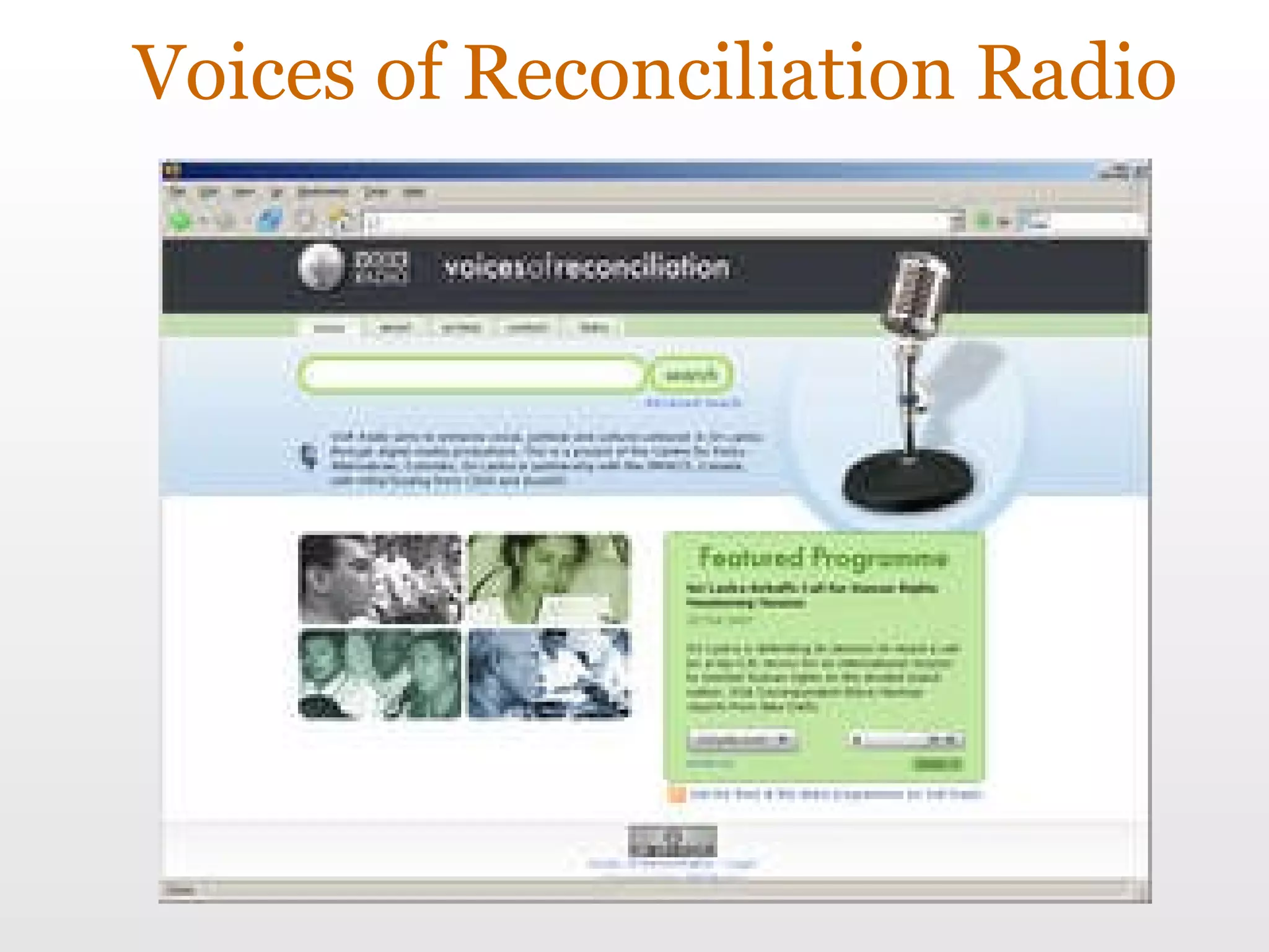 Voices of Reconciliation Radio 