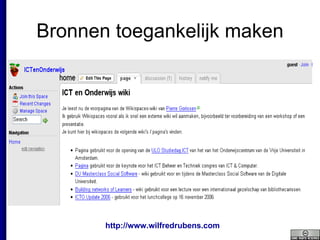 Bronnen toegankelijk maken 