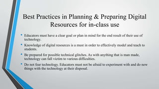 Technology Enhanced instruction Digital Presentation