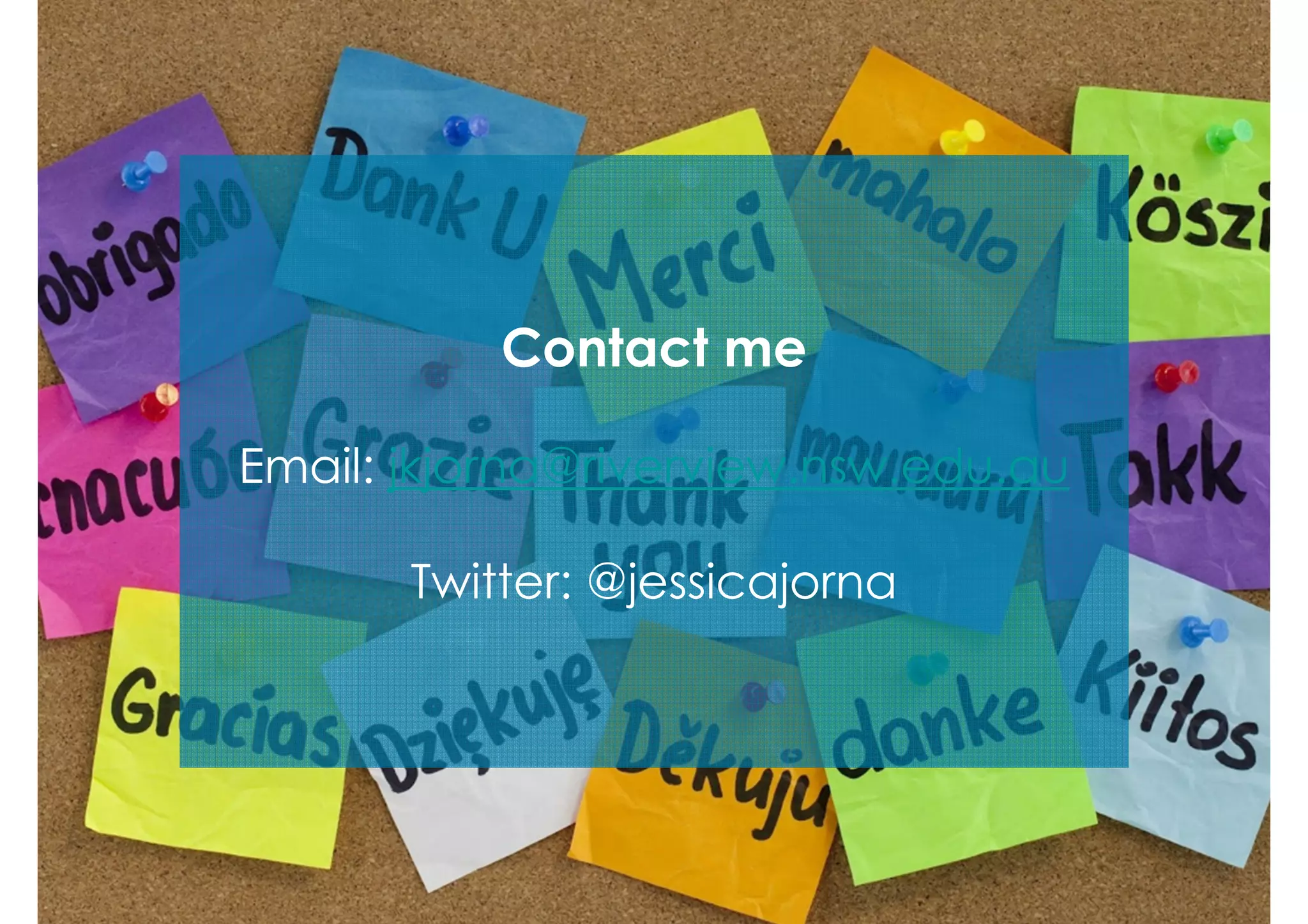 Contact me
Email: jkjorna@riverview.nsw.edu.au
Twitter: @jessicajorna

 